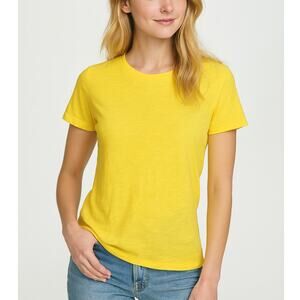 2/$30 J. Crew Vintage Slub Cotton Crewneck T-Shirt Yellow AW770 Size XS